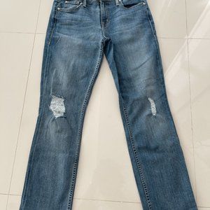 Level 99 Distressed Knees Jeans